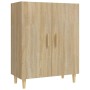 Credenza Rovere Sonoma 70x34x90 cm in Legno Multistrato