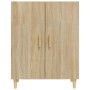 Credenza Rovere Sonoma 70x34x90 cm in Legno Multistrato