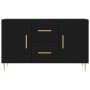 Credenza Nera 100x36x60 cm in Legno Multistrato