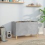 Mobile Porta Dischi Grigio Cemento 74,5x38x48 Legno Multistrato