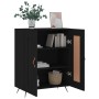 Credenza Nera 69,5x34x90 cm in Legno Multistrato