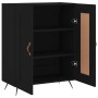 Credenza Nera 69,5x34x90 cm in Legno Multistrato