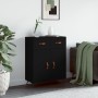 Credenza Nera 69,5x34x90 cm in Legno Multistrato