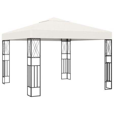 Gazebo 3x3 m Crema in Tessuto