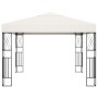 Gazebo 3x3 m Crema in Tessuto