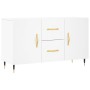 Credenza Bianca 100x36x60 cm in Legno Multistrato