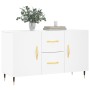 Credenza Bianca 100x36x60 cm in Legno Multistrato