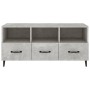 Mobile Porta TV Grigio Cemento 102x35x50 cm Legno Multistrato