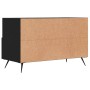 Mobile Porta TV Nero 80x36x50 cm in Legno Multistrato