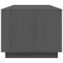Tavolino da Salotto Grigio 100x50x41 cm Legno Massello di Pino