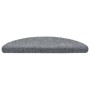 Tappetini per Scale Adesivi 10 pz 56x17x3 cm Grigio Chiaro