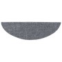 Tappetini per Scale Adesivi 10 pz 56x17x3 cm Grigio Chiaro