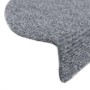 Tappetini per Scale Adesivi 10 pz 56x17x3 cm Grigio Chiaro
