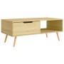 Tavolino Salotto Rovere Sonoma 100x49,5x43 cm Legno Multistrato