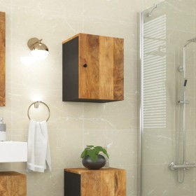 Mobile da Bagno a Parete 38x33x48 cm in Legno Massello di Mango