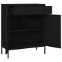Armadietto Nero 80x35x101,5 cm in Acciaio