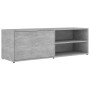 Mobile Porta TV Grigio Cemento 120x34x37cm in Legno Multistrato