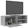 Mobile Porta TV Grigio Cemento 120x34x37cm in Legno Multistrato