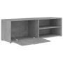 Mobile Porta TV Grigio Cemento 120x34x37cm in Legno Multistrato