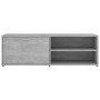 Mobile Porta TV Grigio Cemento 120x34x37cm in Legno Multistrato