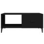 Tavolino da Salotto Nero 90x50x40 cm in Legno Multistrato
