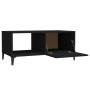 Tavolino da Salotto Nero 90x50x40 cm in Legno Multistrato