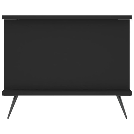 Tavolino da Salotto Nero 90x50x40 cm in Legno Multistrato