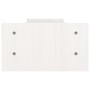 Supporto per Monitor Bianco 100x27x15 cm Legno Massello di Pino