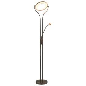 Lampada a Stelo 18 W Argento 180 cm Dimmerabile