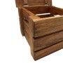 Set di Casse Portaoggetti 2 pz in Legno Massello di Recupero