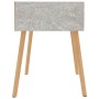 Comodini 2pz Grigio Cemento 40x40x56 cm in Legno Multistrato