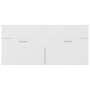 Mobile Lavabo Bianco e Rovere Sonoma 100x38,5x46cm Multistrato