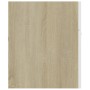 Mobile Lavabo Bianco e Rovere Sonoma 100x38,5x46cm Multistrato