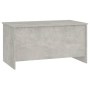 Tavolino Grigio Cemento 102x55,5x52,5 cm in Legno Multistrato