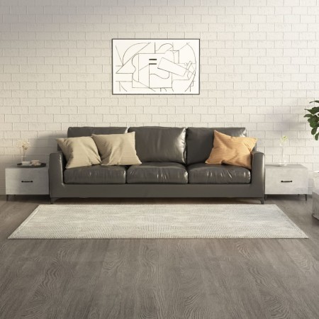 Tavolini Salotto Gambe in Metallo 2pz Grigio Cemento 50x50x40cm