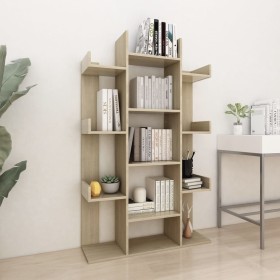 Libreria Rovere Sonoma 86x25,5x140 cm in Truciolato