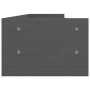 Supporto per Monitor Grigio 100x24x16 cm Legno Massello di Pino