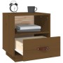 Comodini 2 pz Miele 40x34x45 cm in Legno Massello di Pino