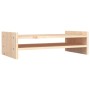 Supporto per Monitor 50x27x15 cm in Legno Massello di Pino