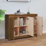 Credenza Miele 100x35x74 cm in Legno Massello di Pino