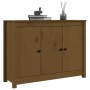 Credenza Miele 100x35x74 cm in Legno Massello di Pino