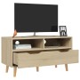 Mobile Porta TV Rovere Sonoma 90x40x48,5 cm Legno Multistrato