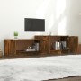 Mobile TV Rovere Fumo 158,5x36x45 cm in Legno Multistrato