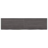 Ripiano Marrone Scuro 120x30x(2-4) cm Massello Rovere Trattato