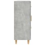 Credenza Grigio Cemento 69,5x34x90 cm in Legno Multistrato