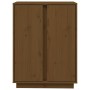 Credenza Miele 60x35x80 cm in Legno Massello di Pino