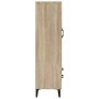 Credenza Rovere Sonoma 70x31x115 cm in Legno Multistrato