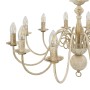 Candelabro Stile Anticato Bianco 12 Lampadine E14