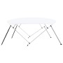 Bimini di Prua Tendalino a 4 Archi Bianco 243x(230-244)x137 cm