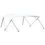 Bimini di Prua Tendalino a 4 Archi Bianco 243x(230-244)x137 cm